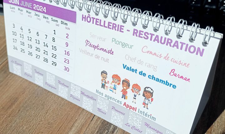 Impression Calendrier et agendas à Montpellier