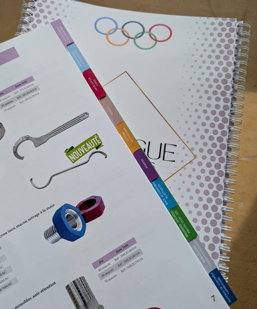 impression catalogue produits a onglets efficace a montpellier