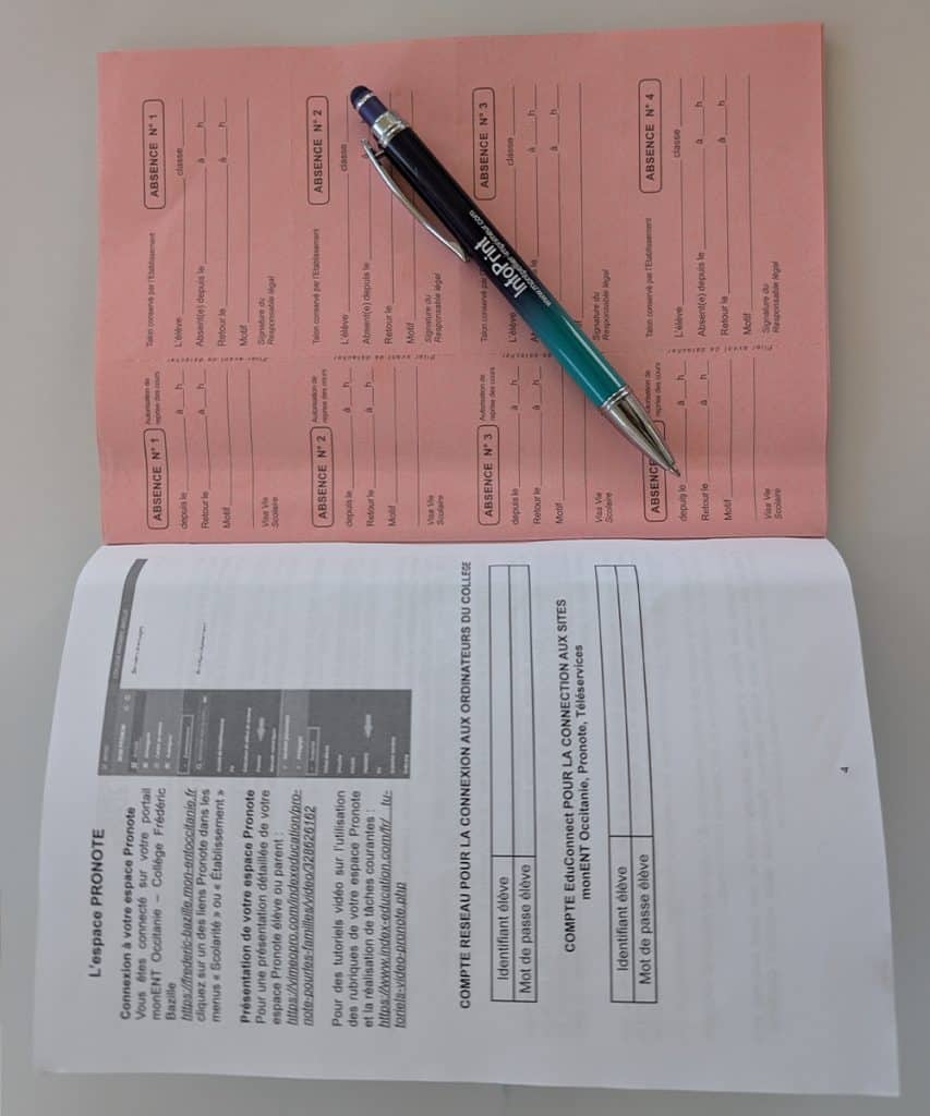 impression carnet liaison a montpellier